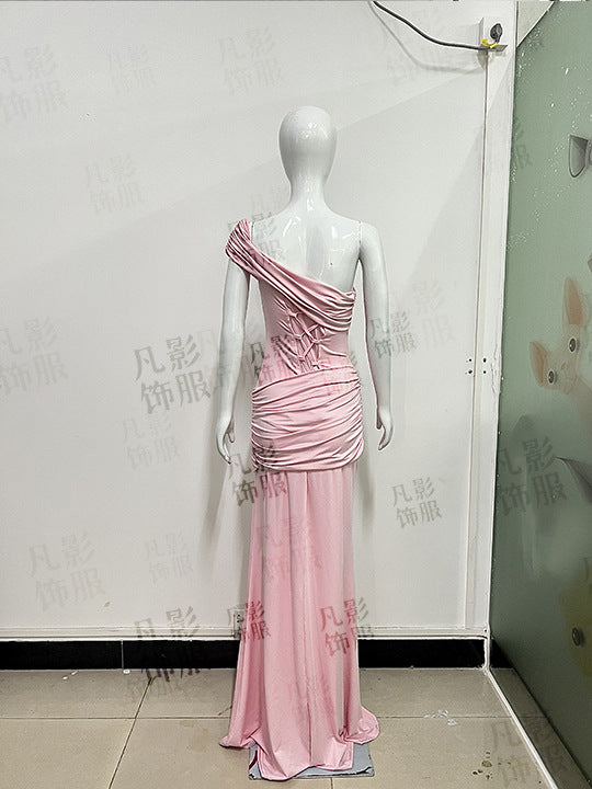 Women's Strapless Mermaid Maxi Dress