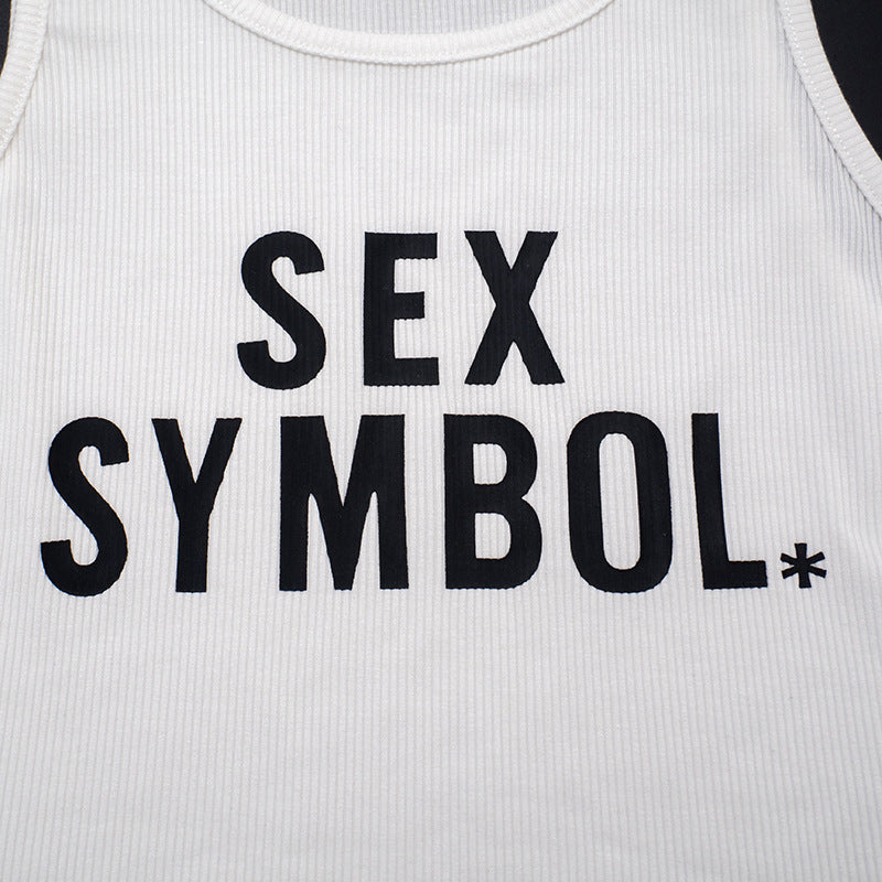 Women's Graphic Sleeveless Crop Tank Top