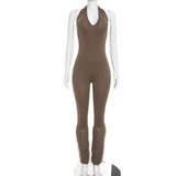 Women's Halter Sleeveless Jumpsuit