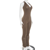 Women's Halter Sleeveless Jumpsuit
