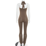 Women's Halter Sleeveless Jumpsuit