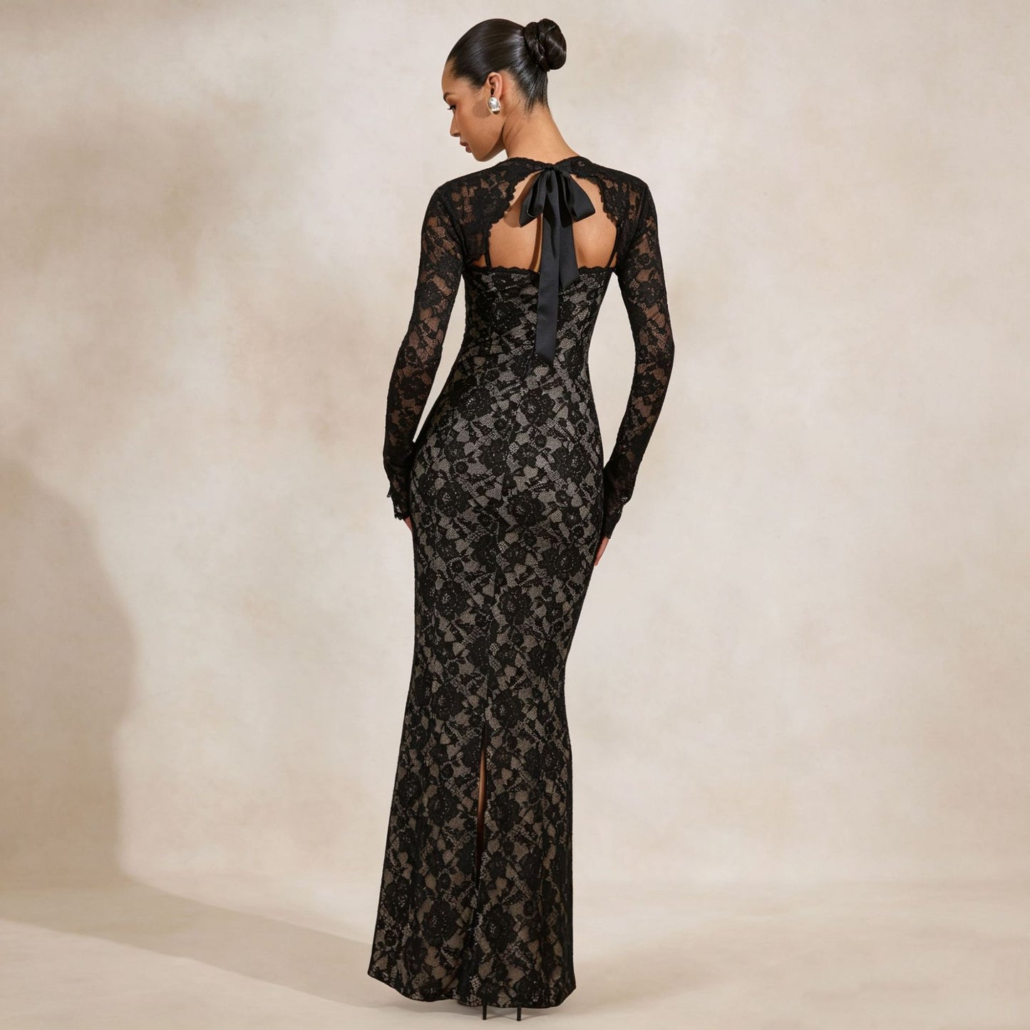 Women's Lace Bodycon Maxi Dress