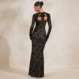Women's Lace Bodycon Maxi Dress