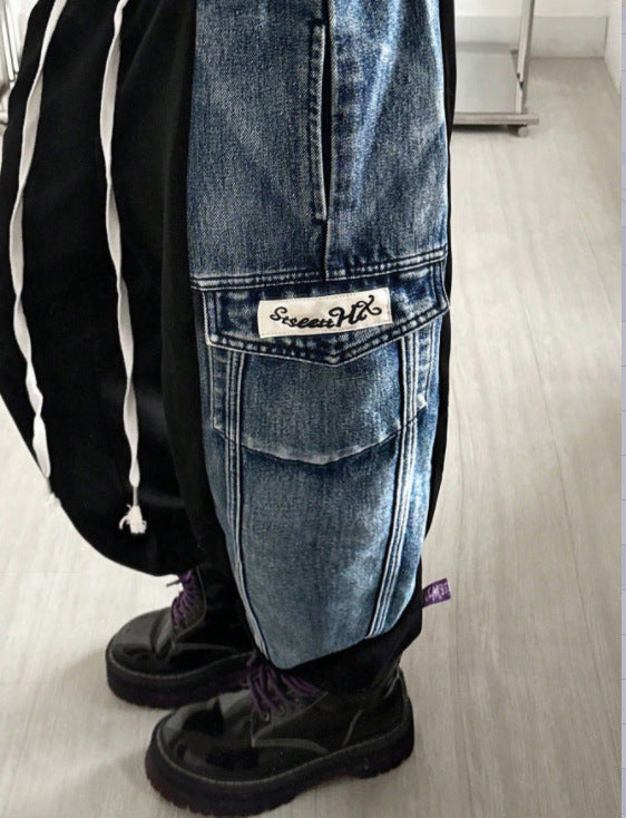 Women's Patchwork Cargo Jogger Pants