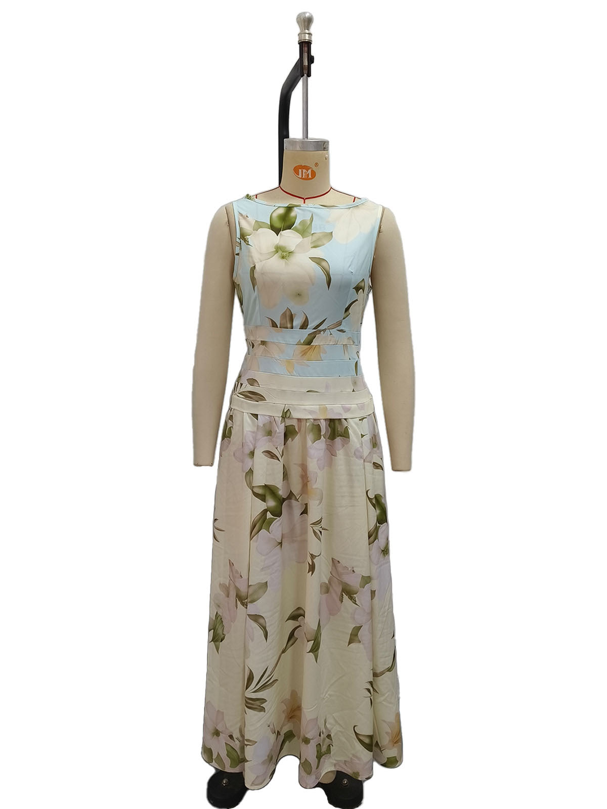 Women's Floral Print Sleeveless Maxi Dress