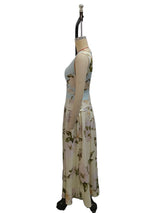 Women's Floral Print Sleeveless Maxi Dress