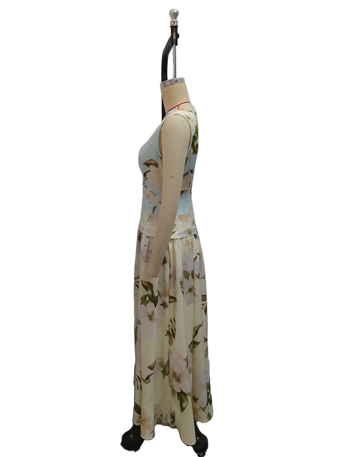 Women's Floral Print Sleeveless Maxi Dress