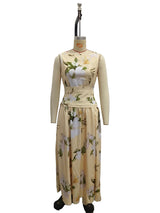 Women's Floral Print Sleeveless Maxi Dress