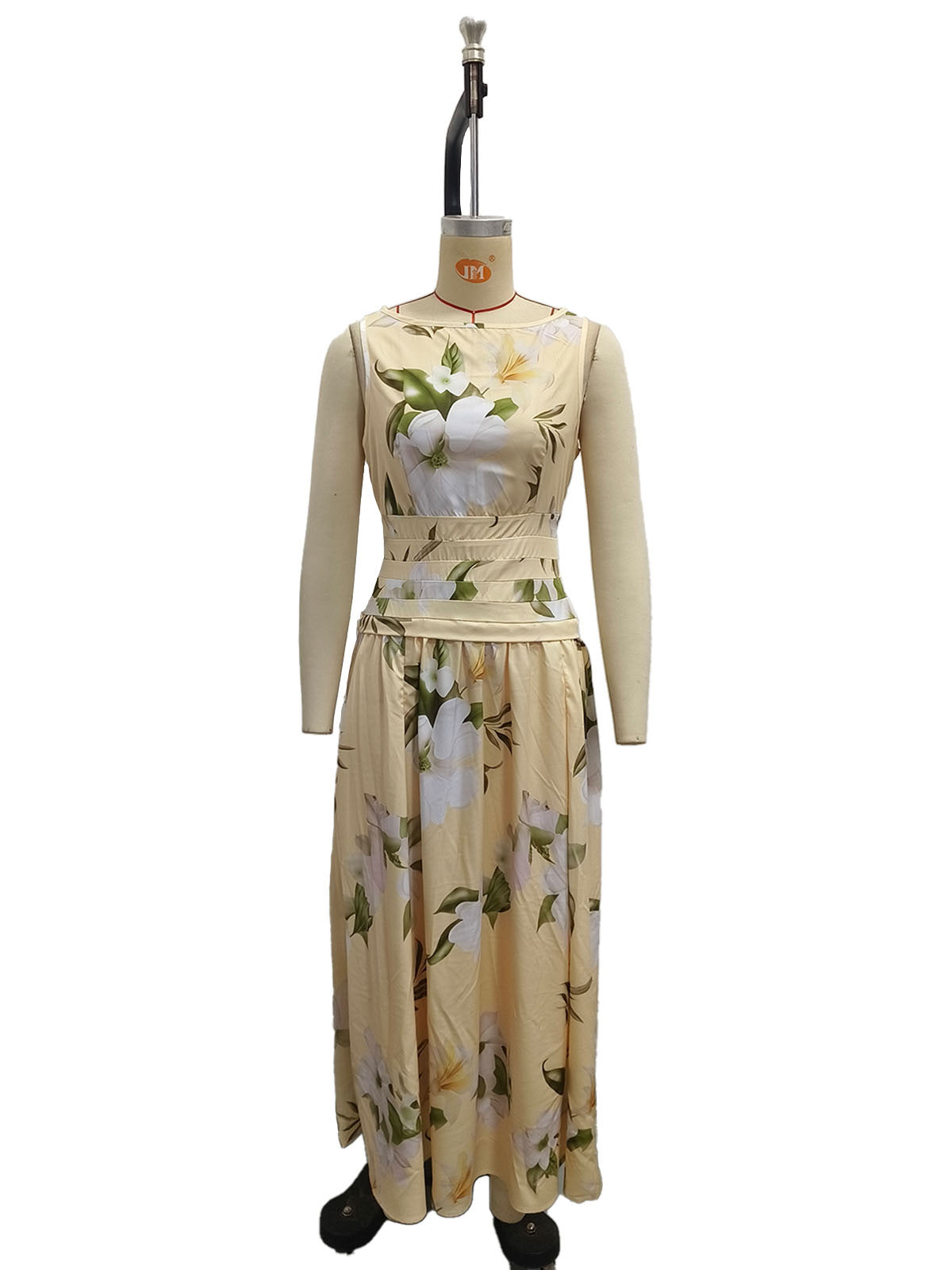 Women's Floral Print Sleeveless Maxi Dress