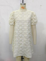 Women's Floral Lace Mini Dress