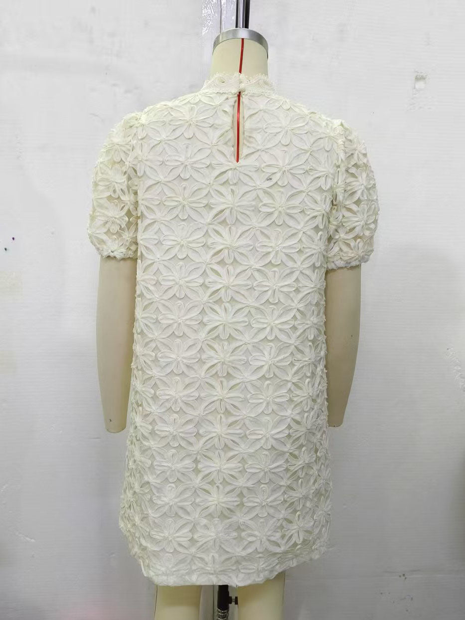 Women's Floral Lace Mini Dress