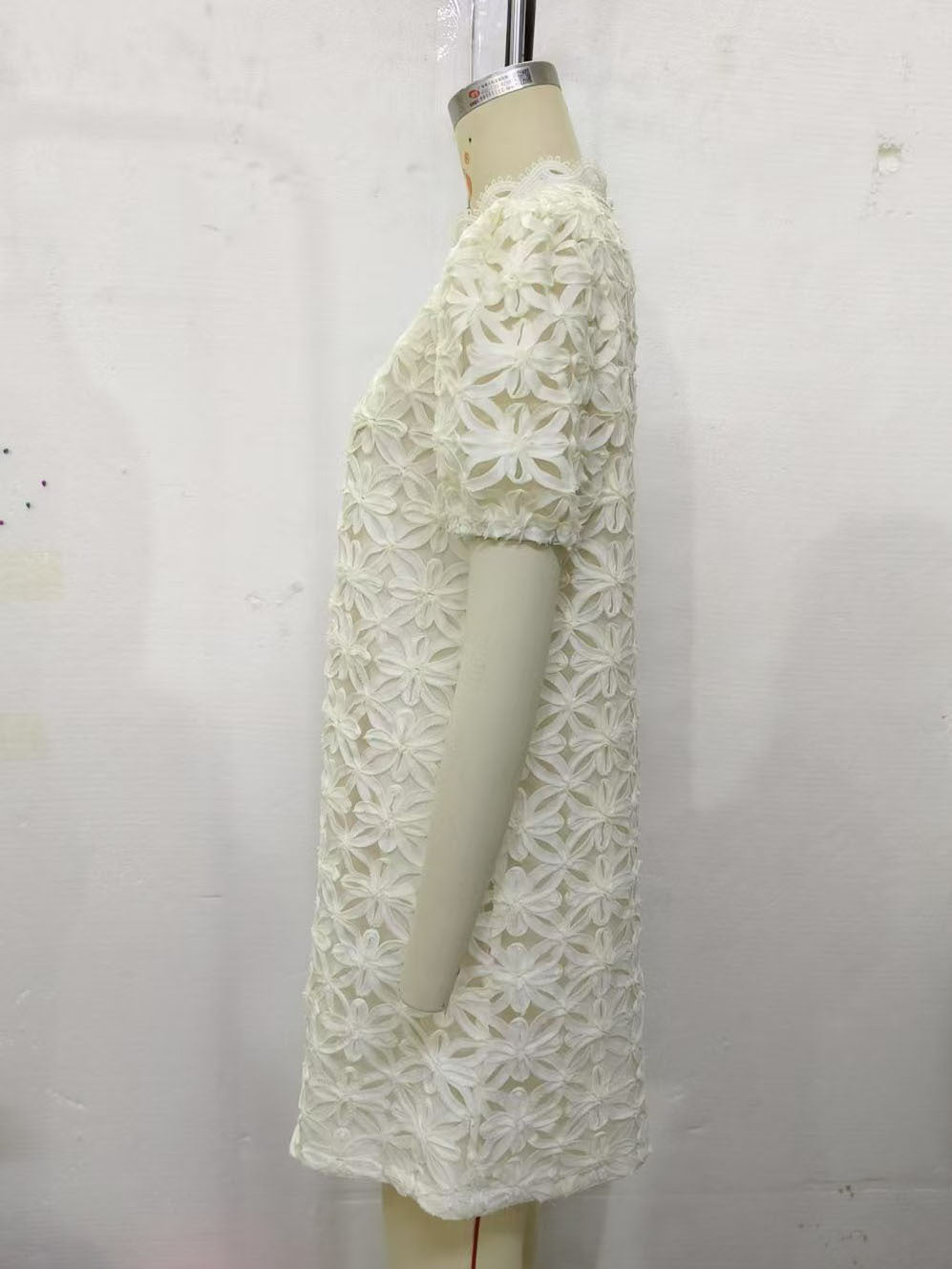 Women's Floral Lace Mini Dress