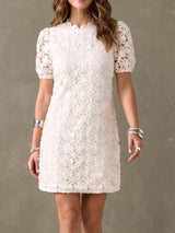 Women's Floral Lace Mini Dress