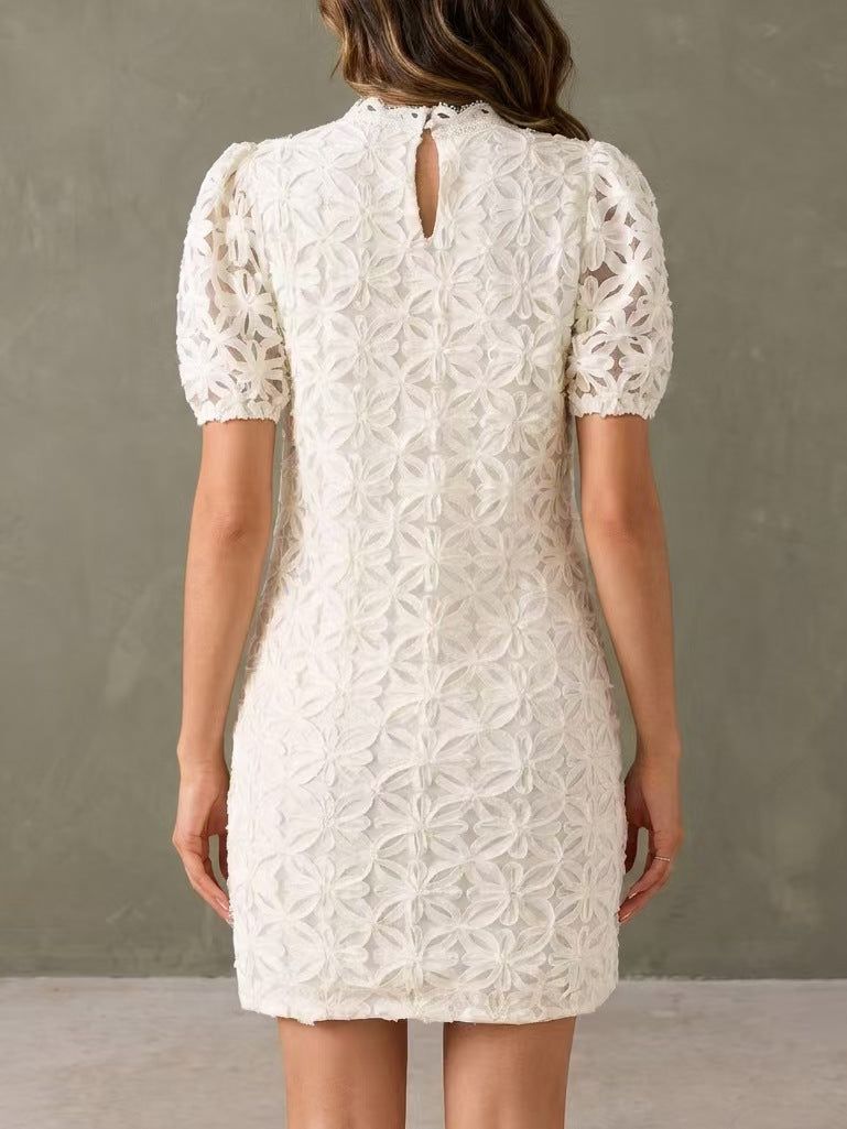 Women's Floral Lace Mini Dress