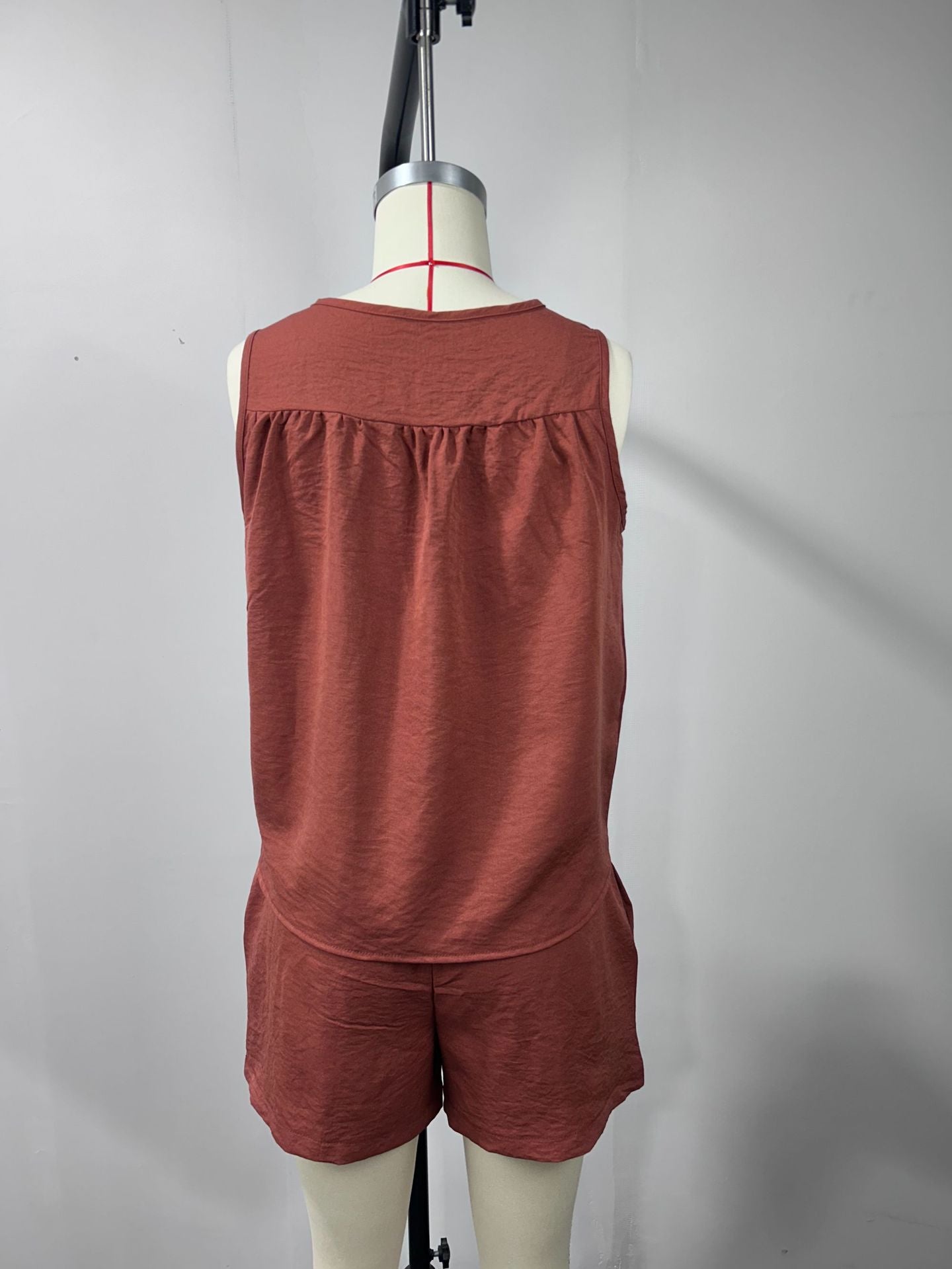 Women's Sleeveless Top & Shorts Set