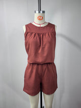 Women's Sleeveless Top & Shorts Set