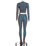 Women's Wrap Top & Leggings Set