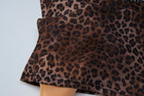 Women's Leopard Halter Mesh Tank Top