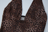 Women's Leopard Halter Mesh Tank Top
