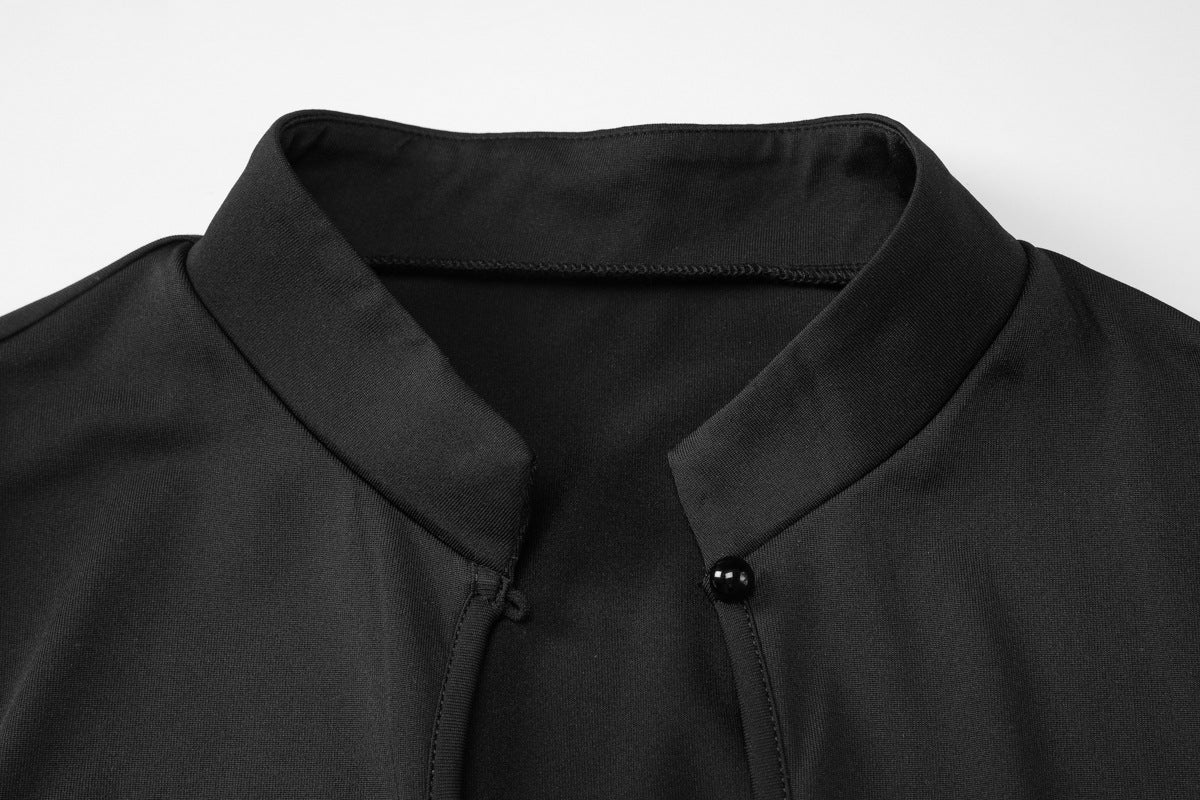 Women's Cutout Mock Neck Slim Top
