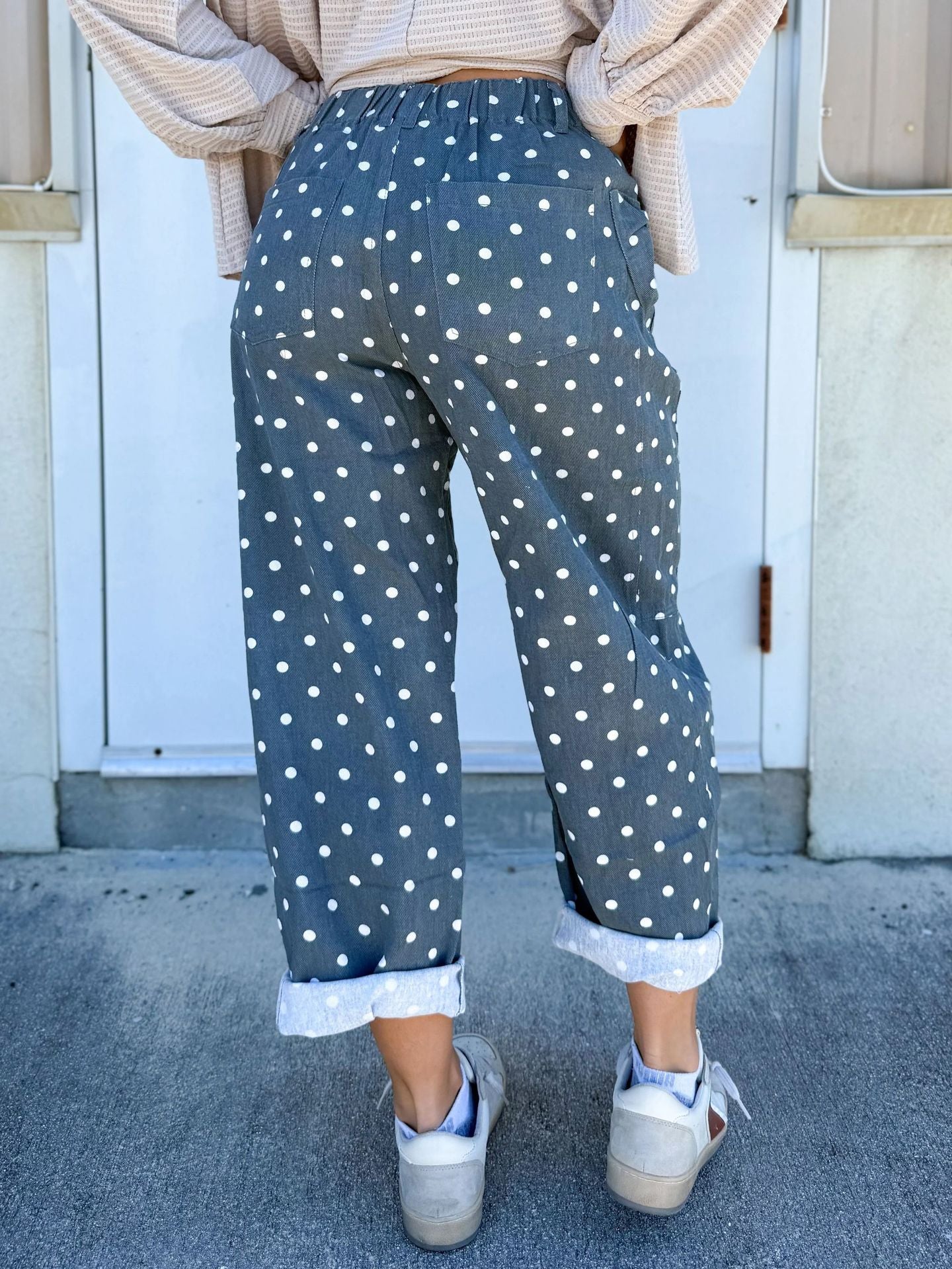 Women's Printed Polyester Wide Leg Pants