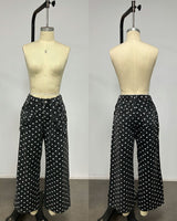 Women's Printed Polyester Wide Leg Pants