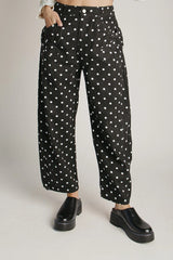 Women's Printed Polyester Wide Leg Pants