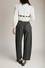 Women's Printed Polyester Wide Leg Pants
