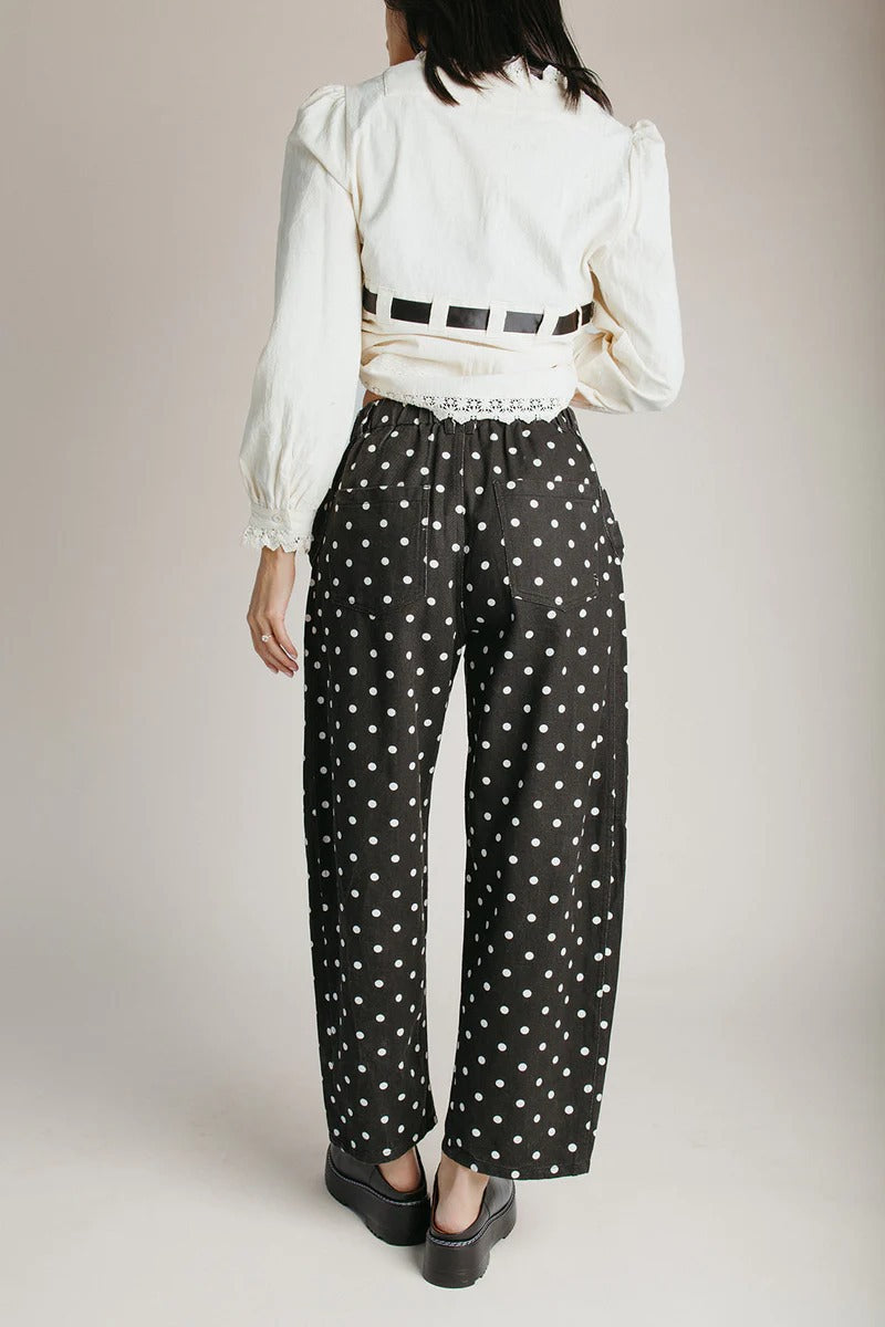 Women's Printed Polyester Wide Leg Pants