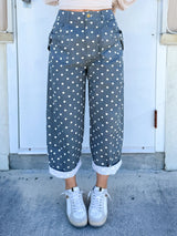 Women's Printed Polyester Wide Leg Pants
