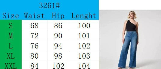 Women's High Waist Wide Leg Jeans