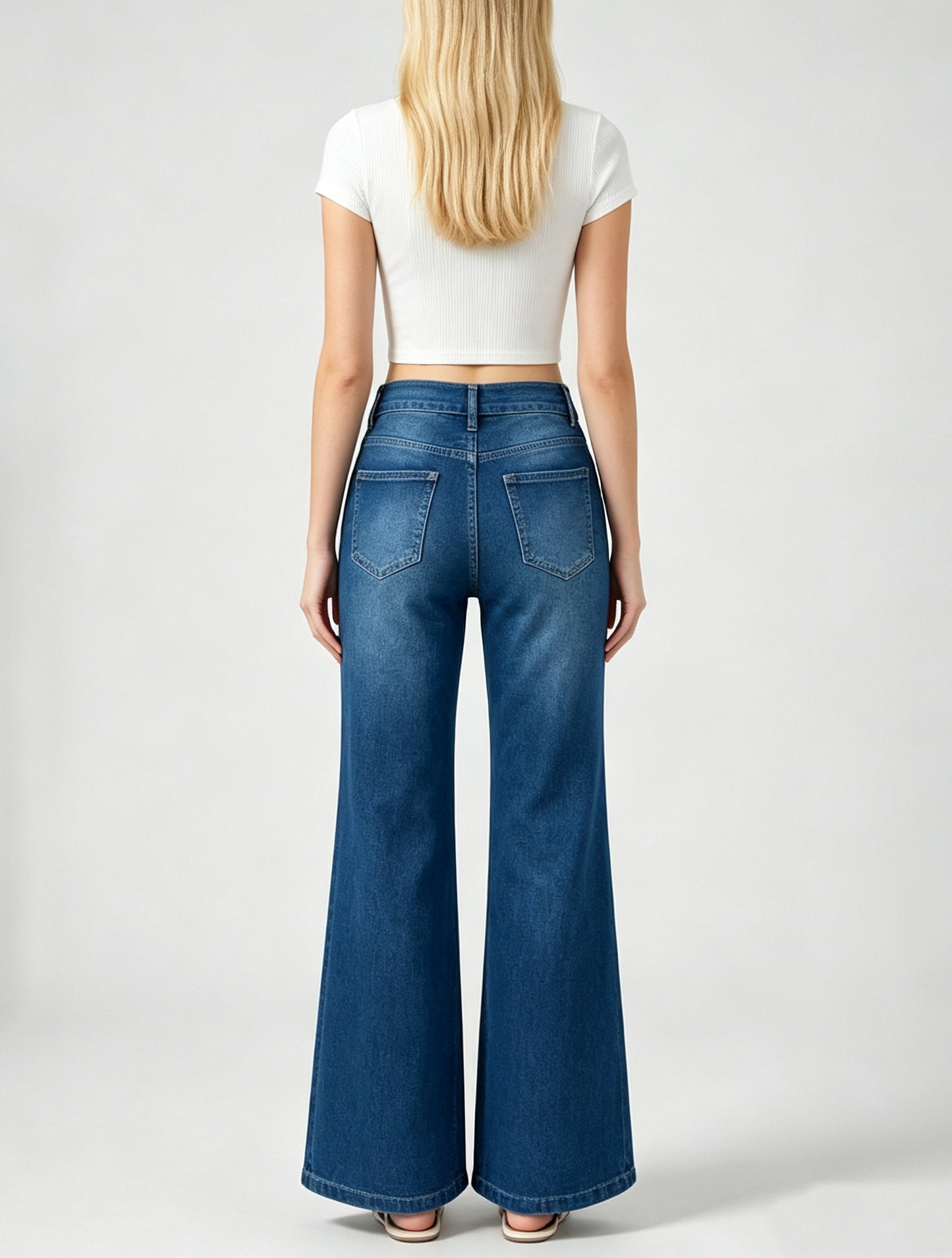Women's High Waist Wide Leg Jeans