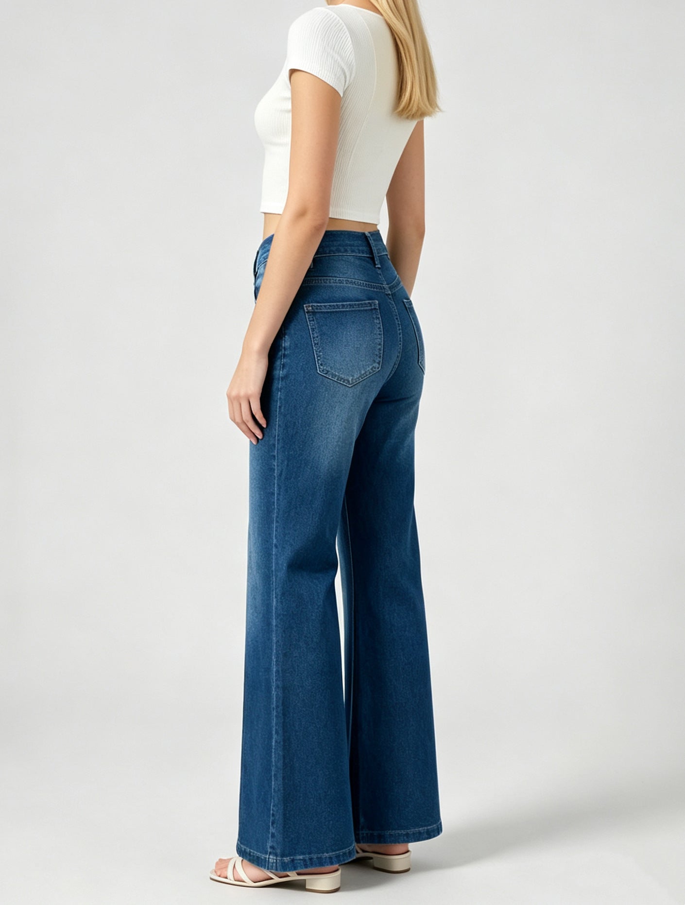 Women's High Waist Wide Leg Jeans