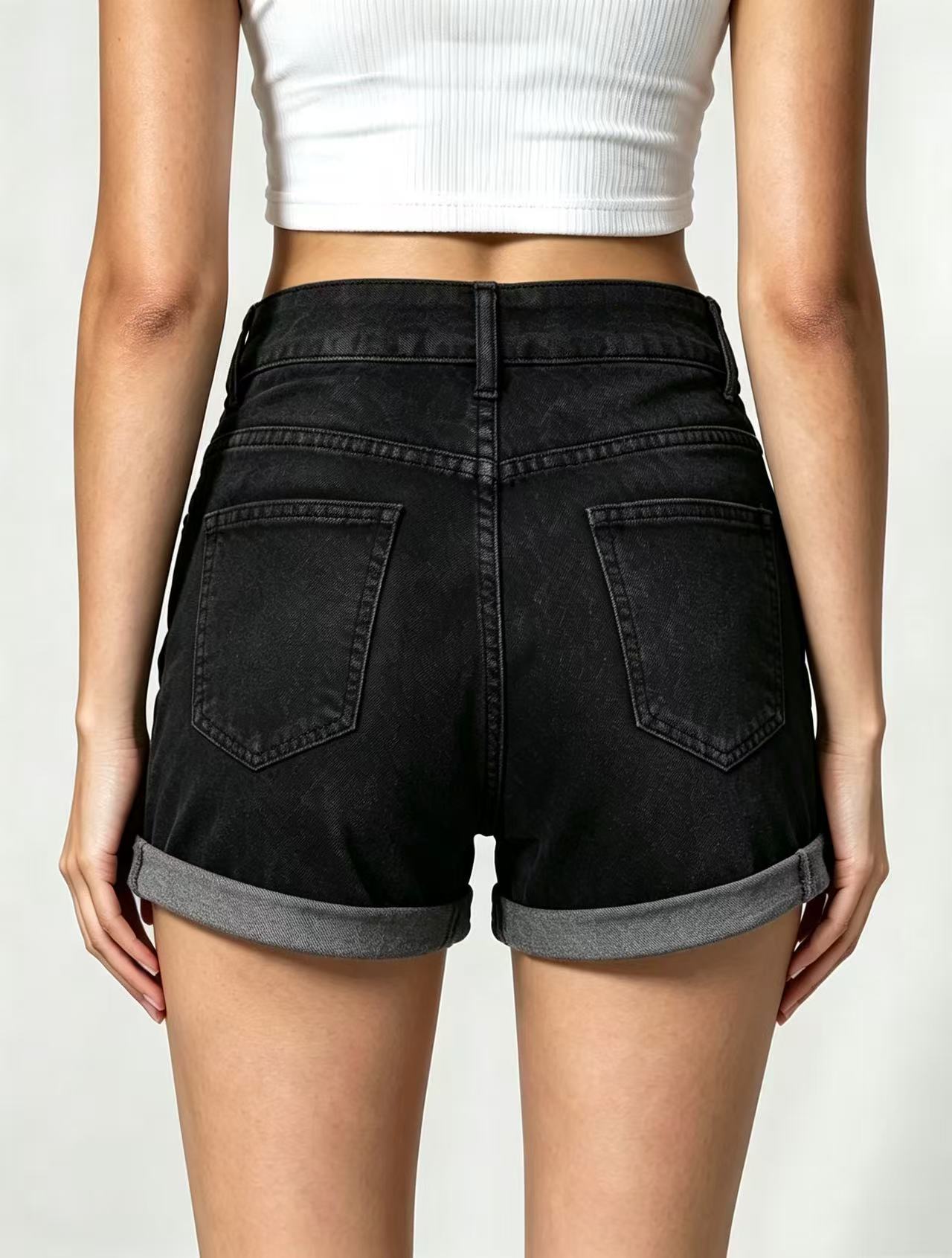 Women's Distressed Denim Shorts