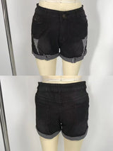 Women's Distressed Denim Shorts