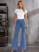 Women's High Waist Flare Jeans