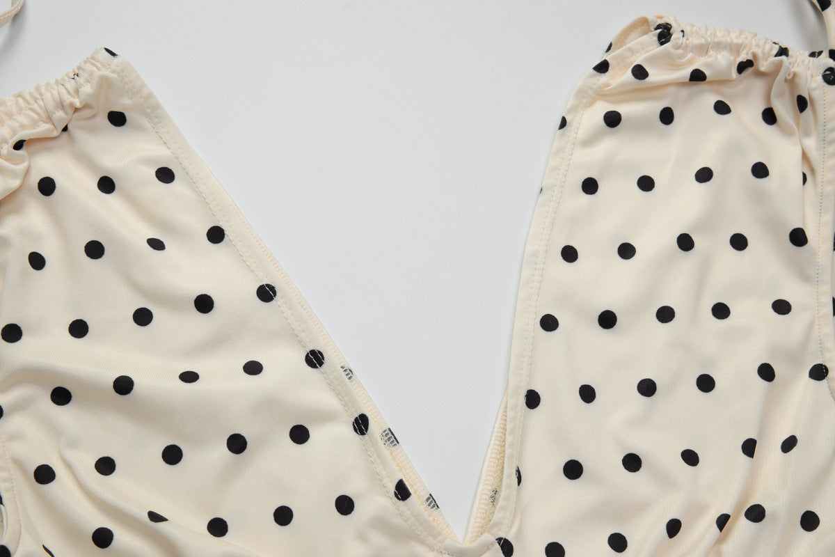 Women's Polka Dot Two Piece Set
