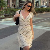 Women's Polka Dot Two Piece Set
