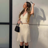 Women's Polka Dot Two Piece Set