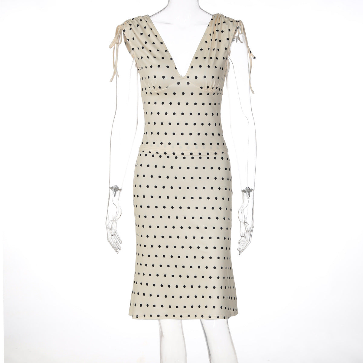 Women's Polka Dot Two Piece Set