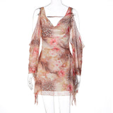 Women's Floral Print Mini Dress