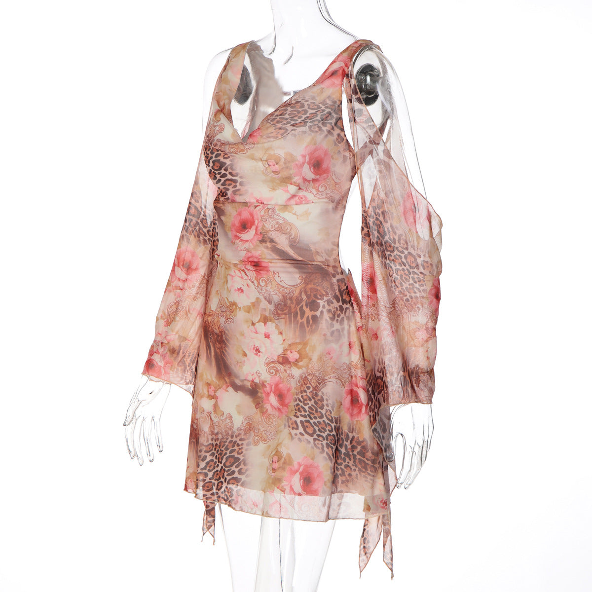 Women's Floral Print Mini Dress