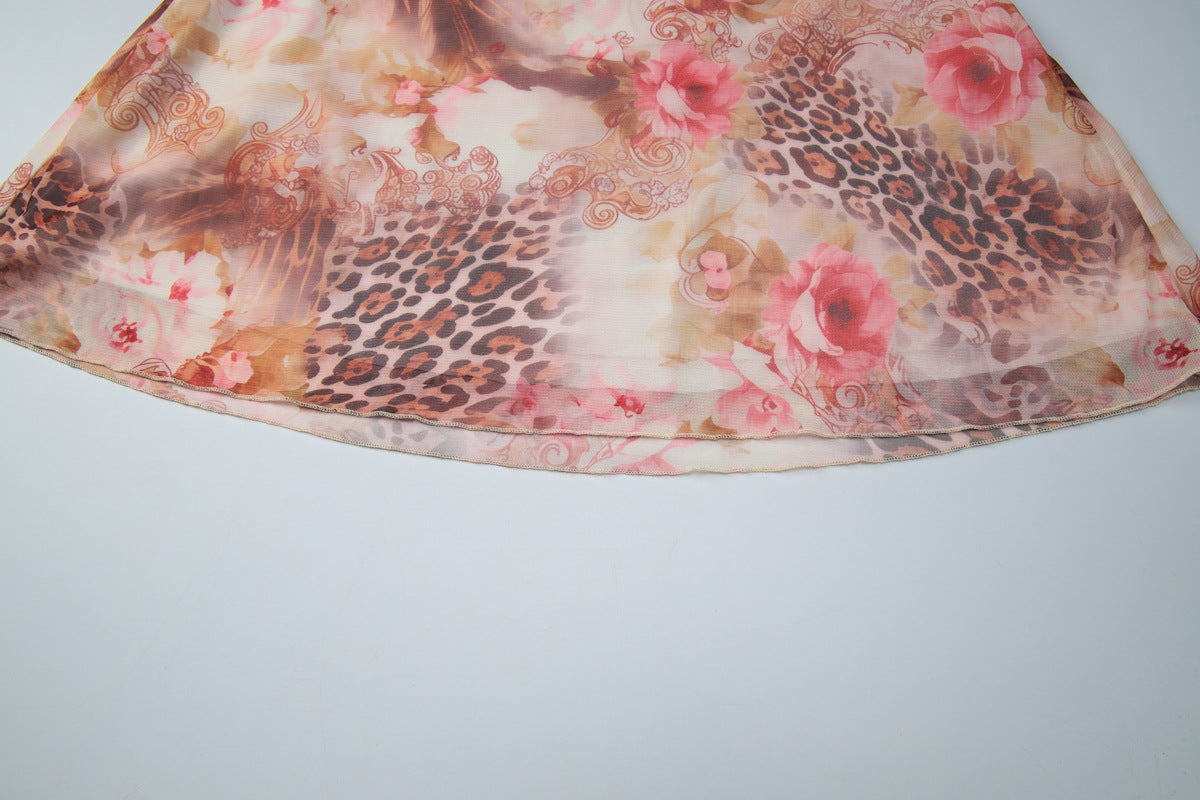 Women's Floral Print Mini Dress