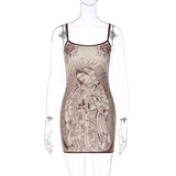 Women's Graphic Print Bodycon Dress