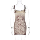 Women's Graphic Print Bodycon Dress