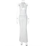 Women's Halter Neck Maxi Dress Set