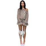 Women's Leopard Print Mini Dress