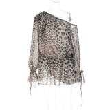 Women's Leopard Print Mini Dress
