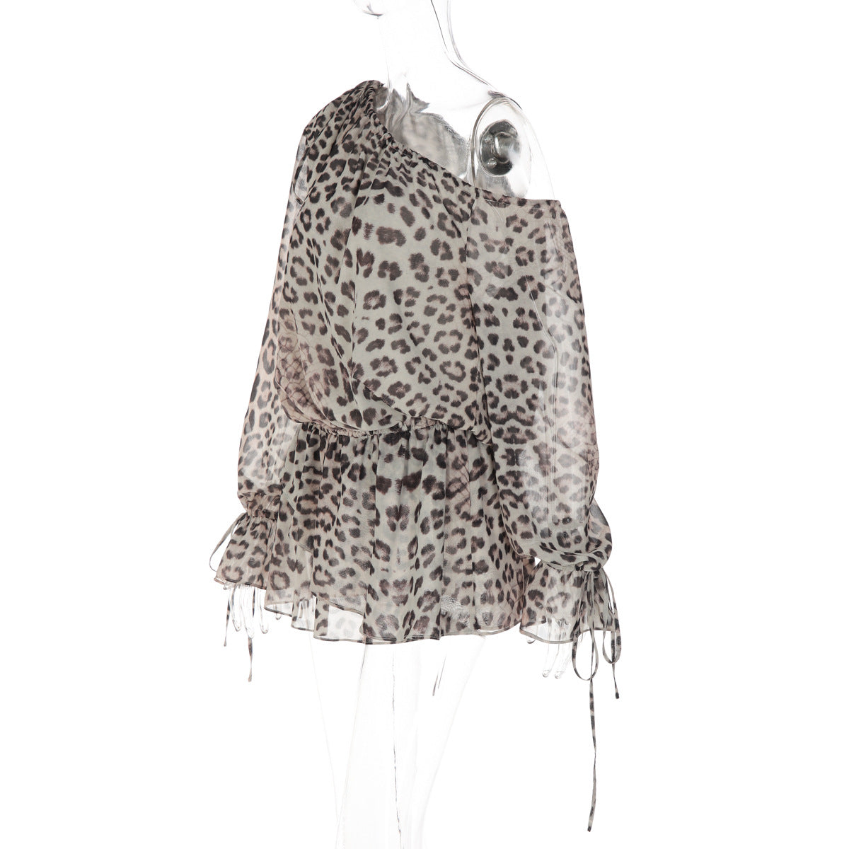 Women's Leopard Print Mini Dress