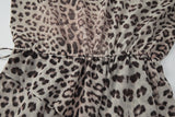 Women's Leopard Print Mini Dress
